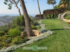 Travaux d'aménagement paysages proche de Beaulieu sur Mer par Narmino Jardins