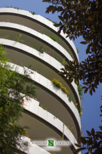 Façade and window boxes in the Principality of Monaco