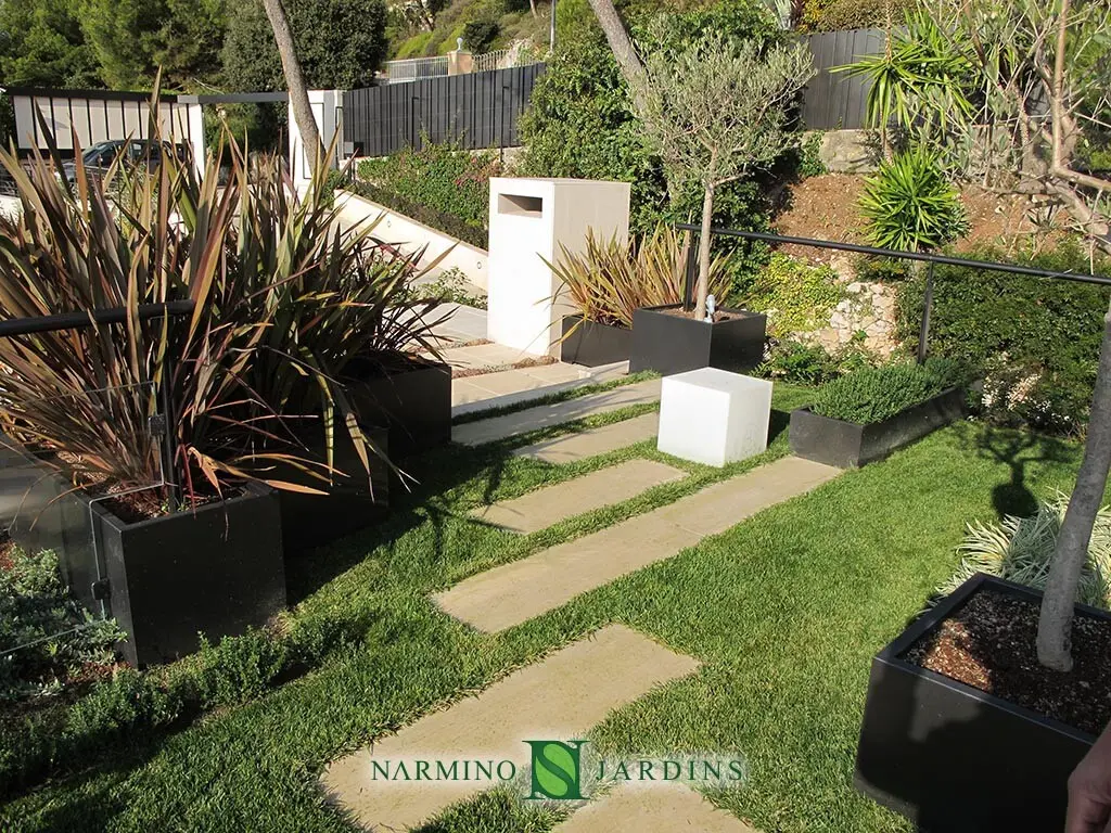 Une villa dont nous avons réalisé les jardins