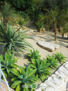 Coin de jardin dans une villa