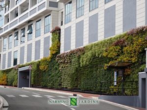 A green wall in Monaco