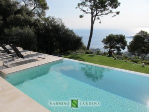 A splendid view of a garden at Cap Ferrat