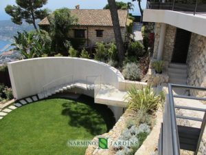 Une villa proche de Villefranche sur Mer dont nous avons réalisé les jardins