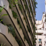 Façade et jardinières en Principauté de Monaco immeuble la Petite Afrique