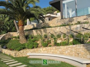 Travaux d'aménagement paysages proche de Beaulieu sur Mer par Narmino Jardins