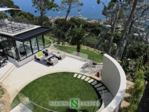 Une villa proche de Villefranche sur Mer dont nous avons réalisé les jardins