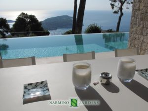 A splendid view of a garden at Cap Ferrat