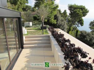 Garden in a villa in Villefranche-sur-Mer