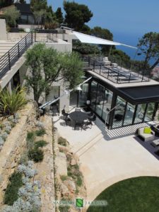 A villa near Villefranche sur Mer whose gardens we have created