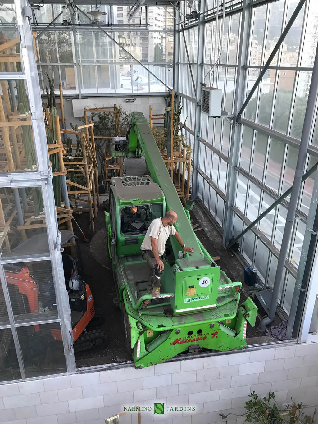 Aménagement des nouvelles serres du Jardin Exotique