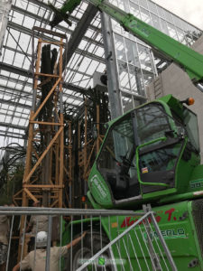 Installation of new greenhouses in the Exotic Garden