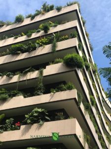 Flowered blacons in Monaco