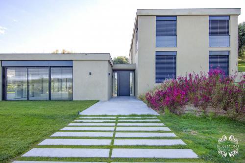 Une vue sur une des villas