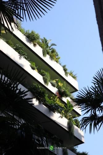 Un immeuble très réussi dont les espaces verts sont réputés
