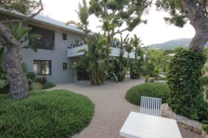 the entrance of a villa in roquebrune cap martin