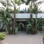 the entrance of a villa in roquebrune cap martin