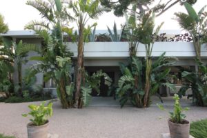 the entrance of a villa in roquebrune cap martin