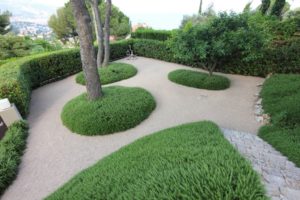 the garden of a villa in roquebrune cap martin