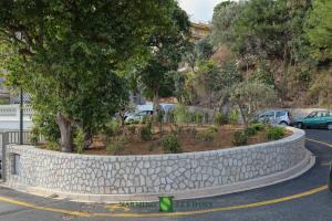 A large planter with trees in Cap d'Ail