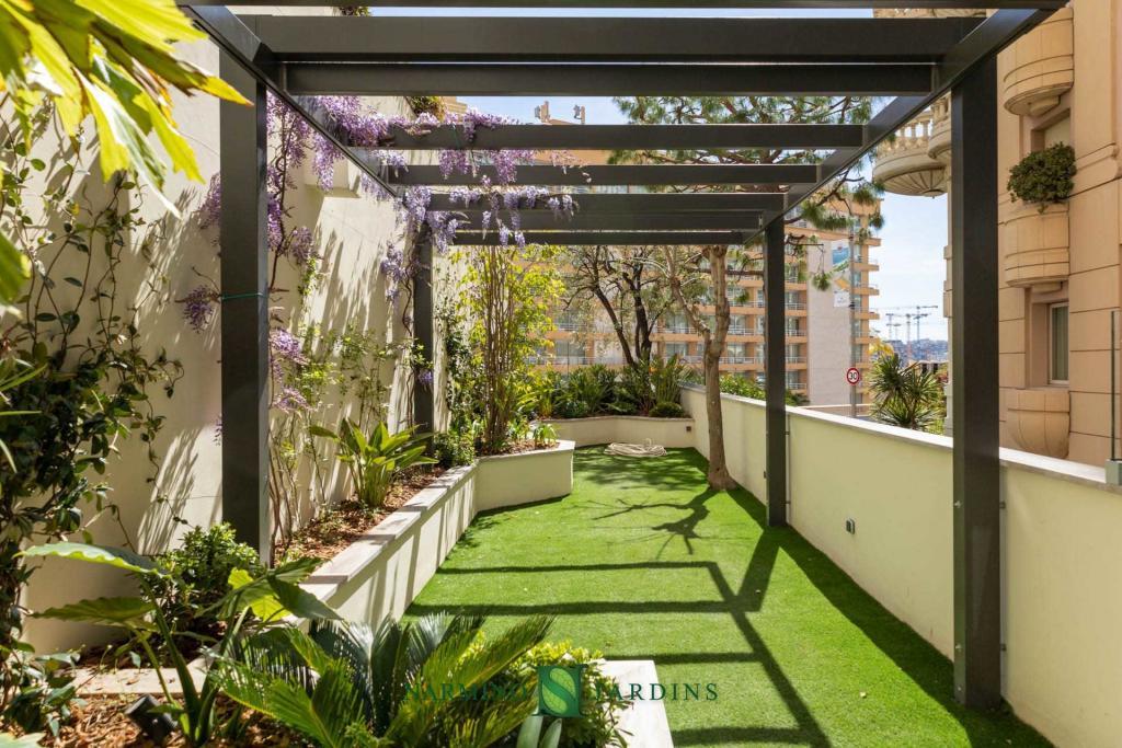 Un jardin privé à Monaco