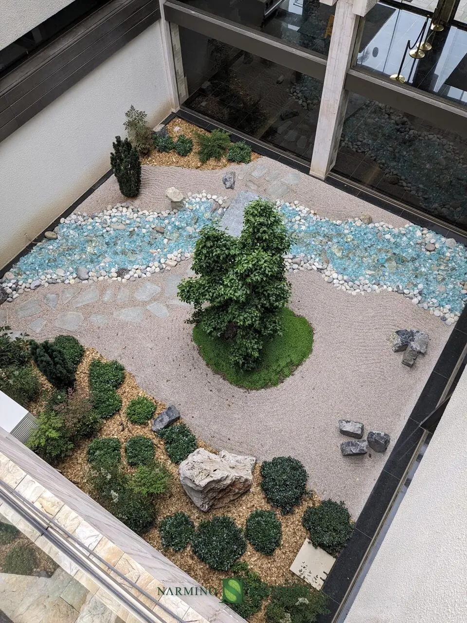Création et aménagement d'un jardin japonais au Park Palace à Monaco