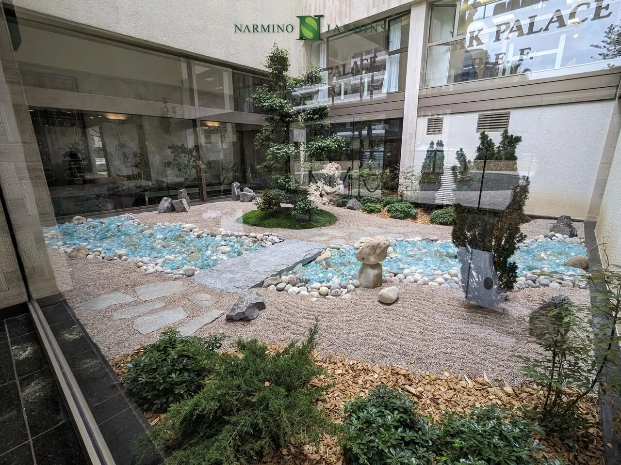 Création et aménagement d'un jardin japonais au Park Palace à Monaco