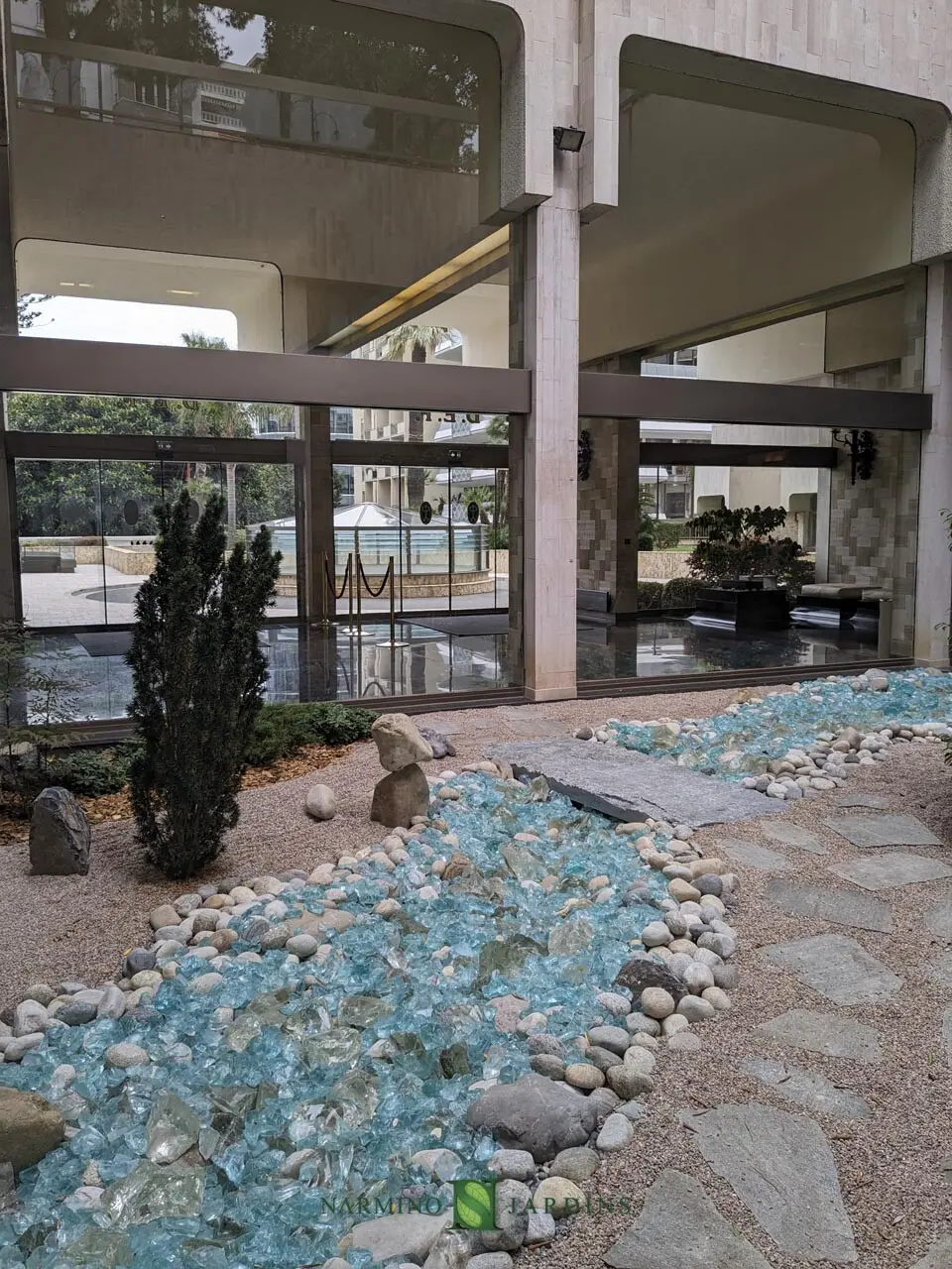 Création et aménagement d'un jardin japonais au Park Palace à Monaco